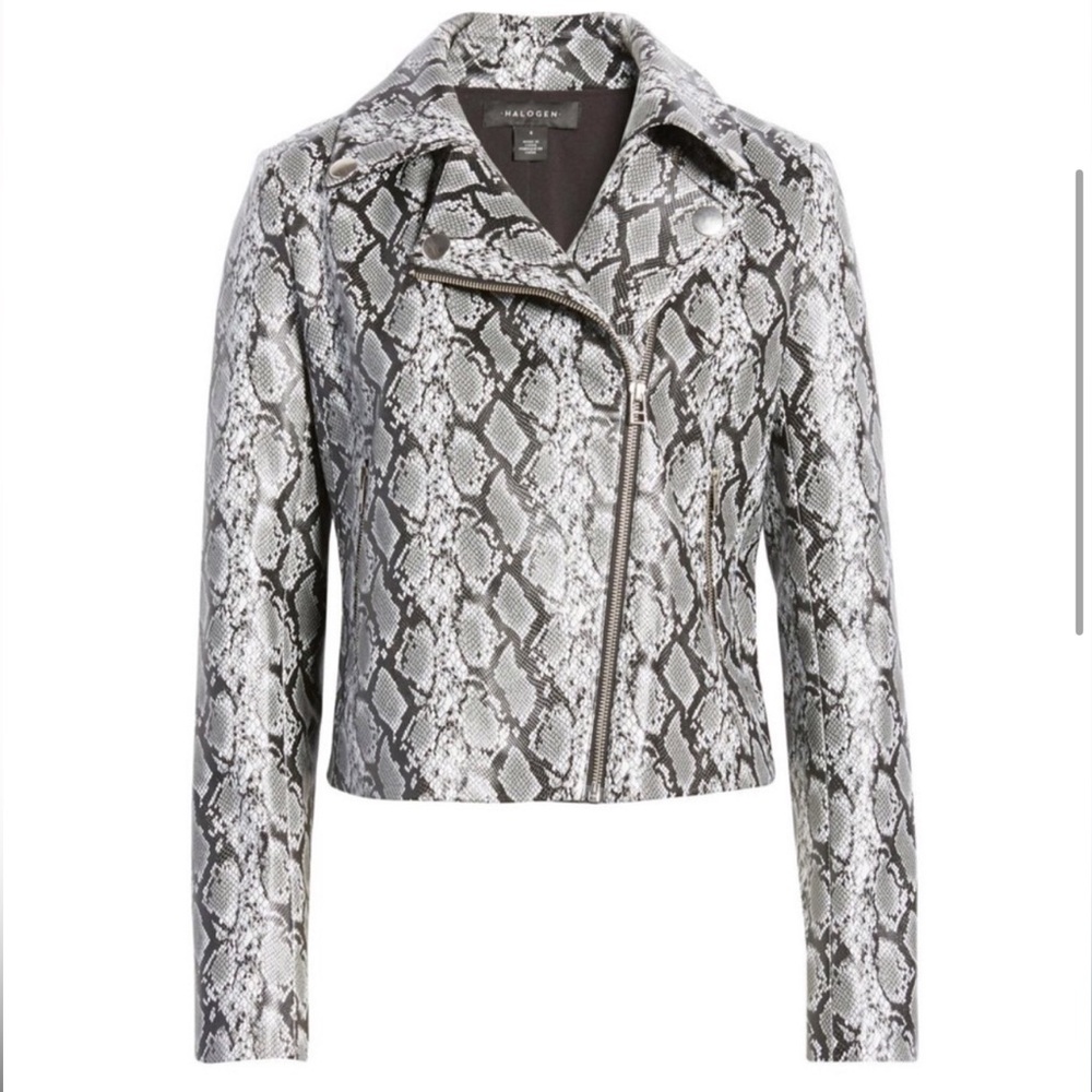 Halogen Snakeskin Jacket